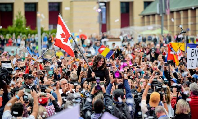 Bianca Andreescu, celebrată în orașul natal. Justin Trudeau, premierul Canadei, prezent la evenimnet